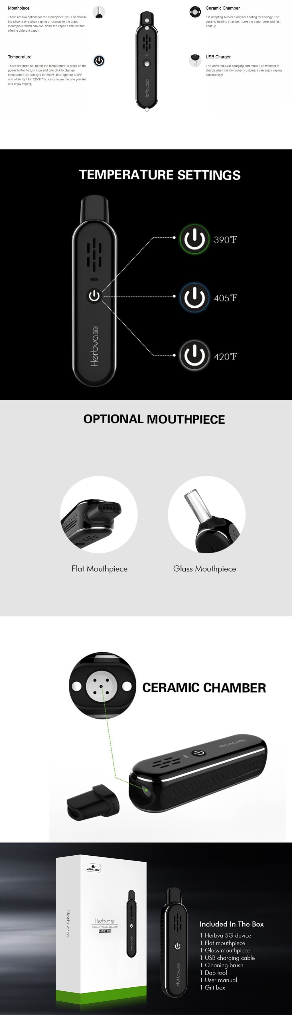 Herbva 5G Cannabis Vaporizer - E-Liquid, Vape, e-cigarette, vape pen, salt nic, 