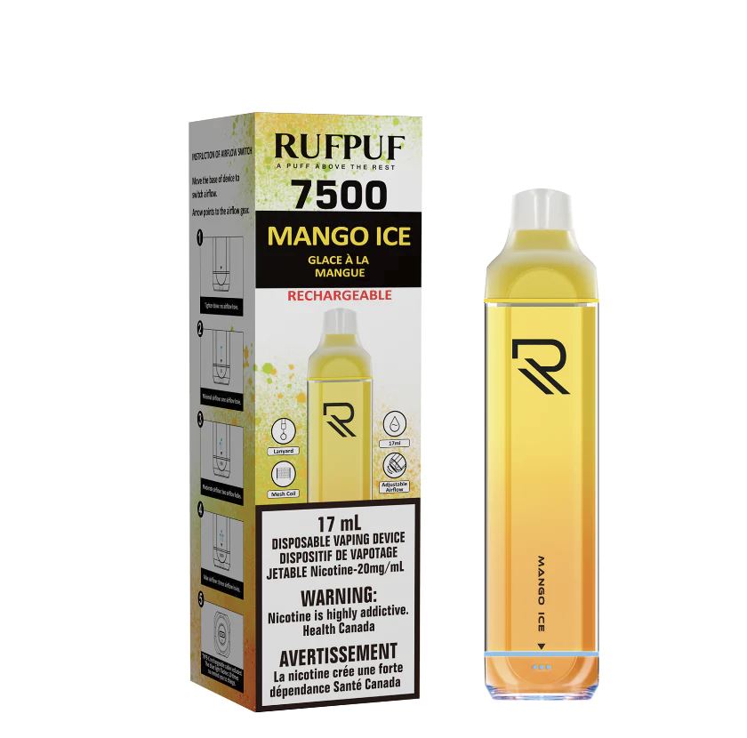 Load image into Gallery viewer, Mango Ice - RufPuf 7500 Disposable RufPuf 
