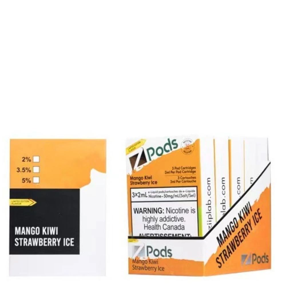 Mango Kiwi Strawberry Ice CLOSED PODS Z Labs 