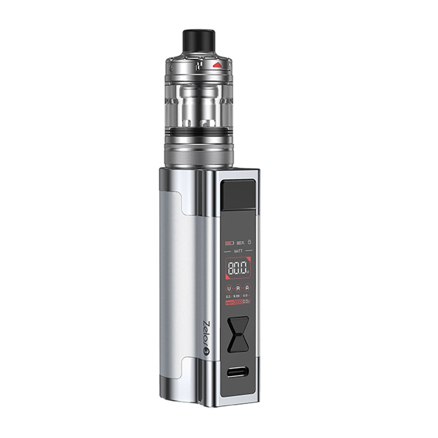 Zelos 3 80W High Powered Starter Kit HIGH POWERED DEVICE ASPIRE Metallic Silver 