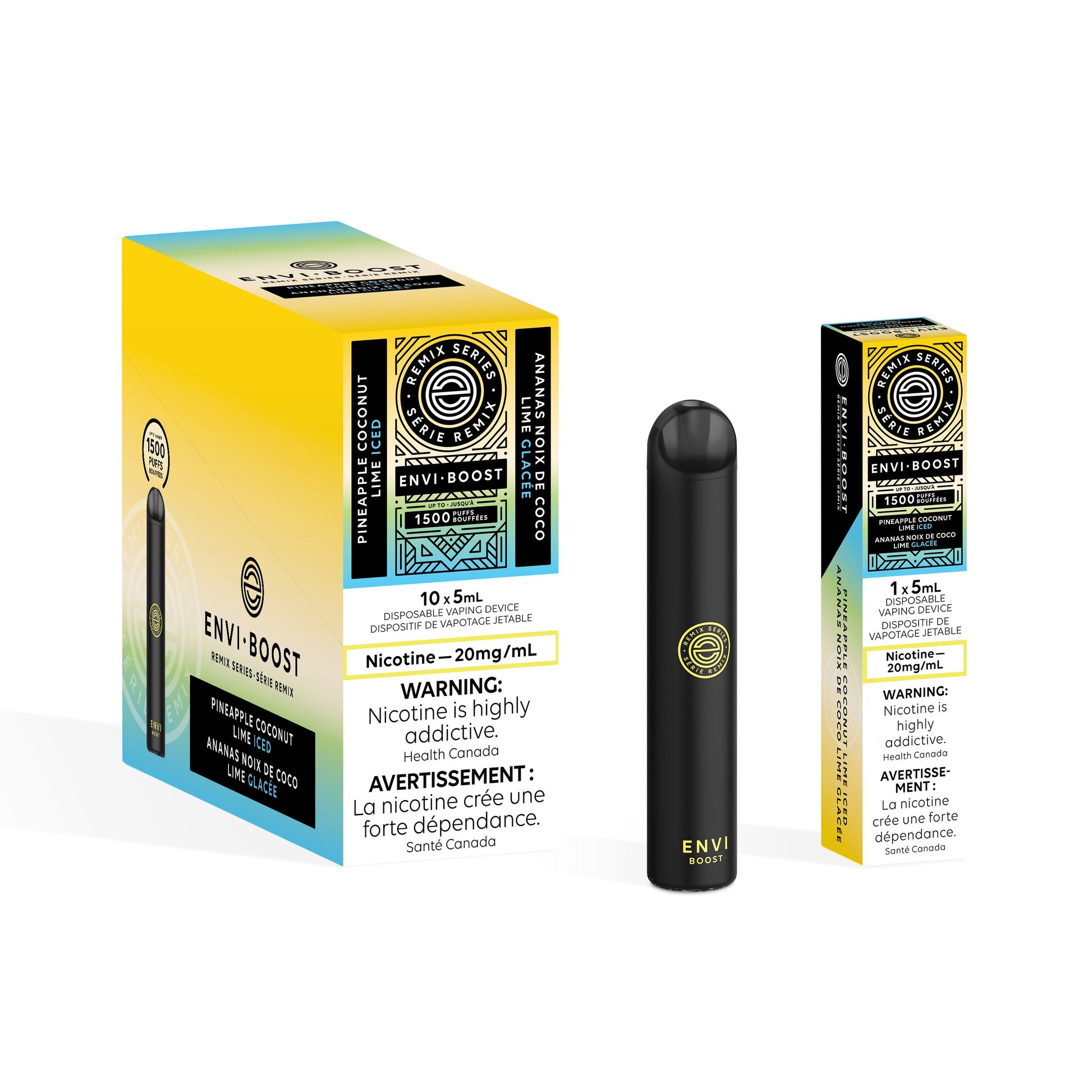 Pineapple Coconut Lime Iced - Envi Boost Disposable Envi Boost 
