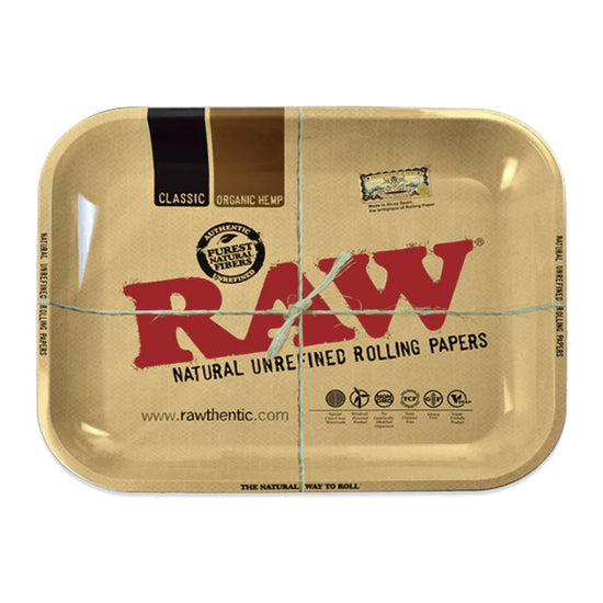 RAW Classic Metal Rolling Tray - Large Rolling Trays RAW 