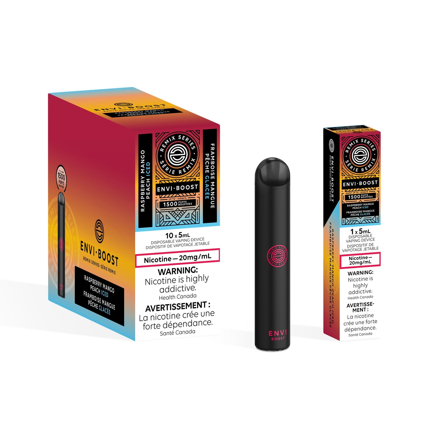 Raspberry Mango Peach Iced - Envi Boost Disposable Envi Boost 