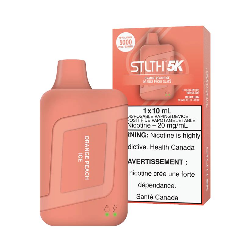 Orange peach Ice - STLTH 5K Disposable Stlth Disposables 