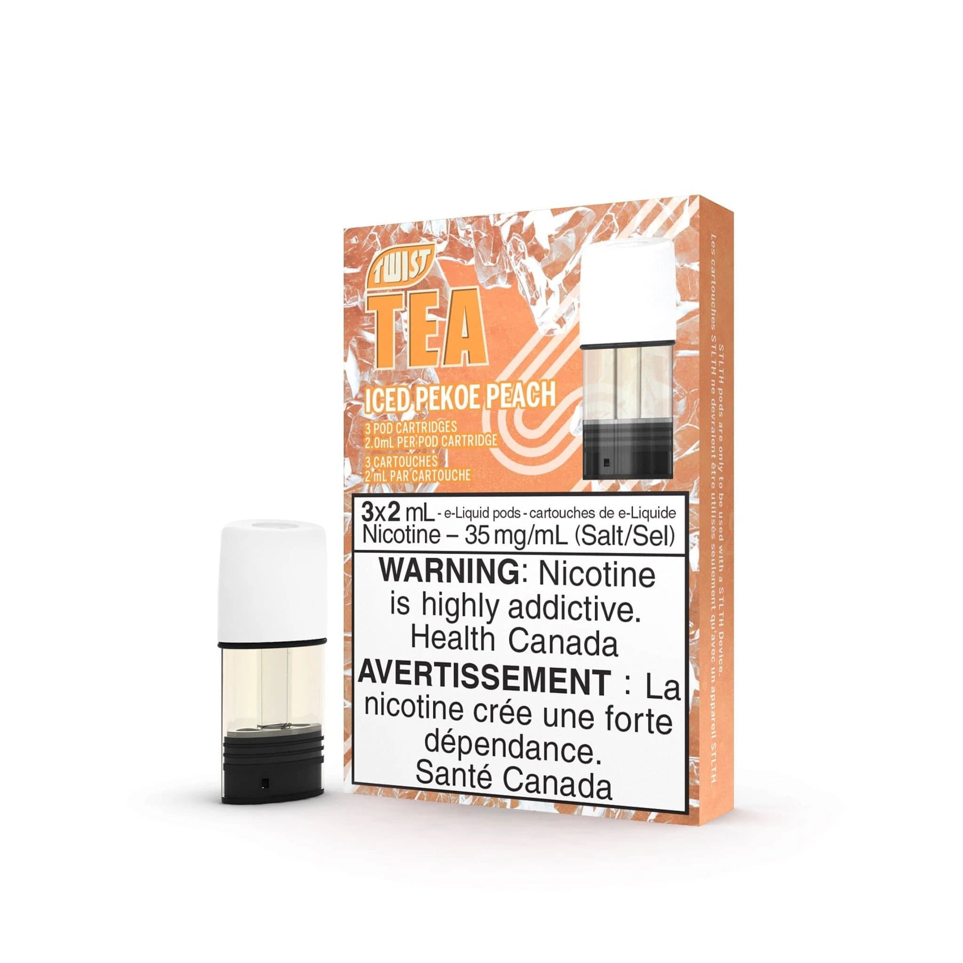 Iced Pekoe Peach By Twist Tea PODS STLTH 
