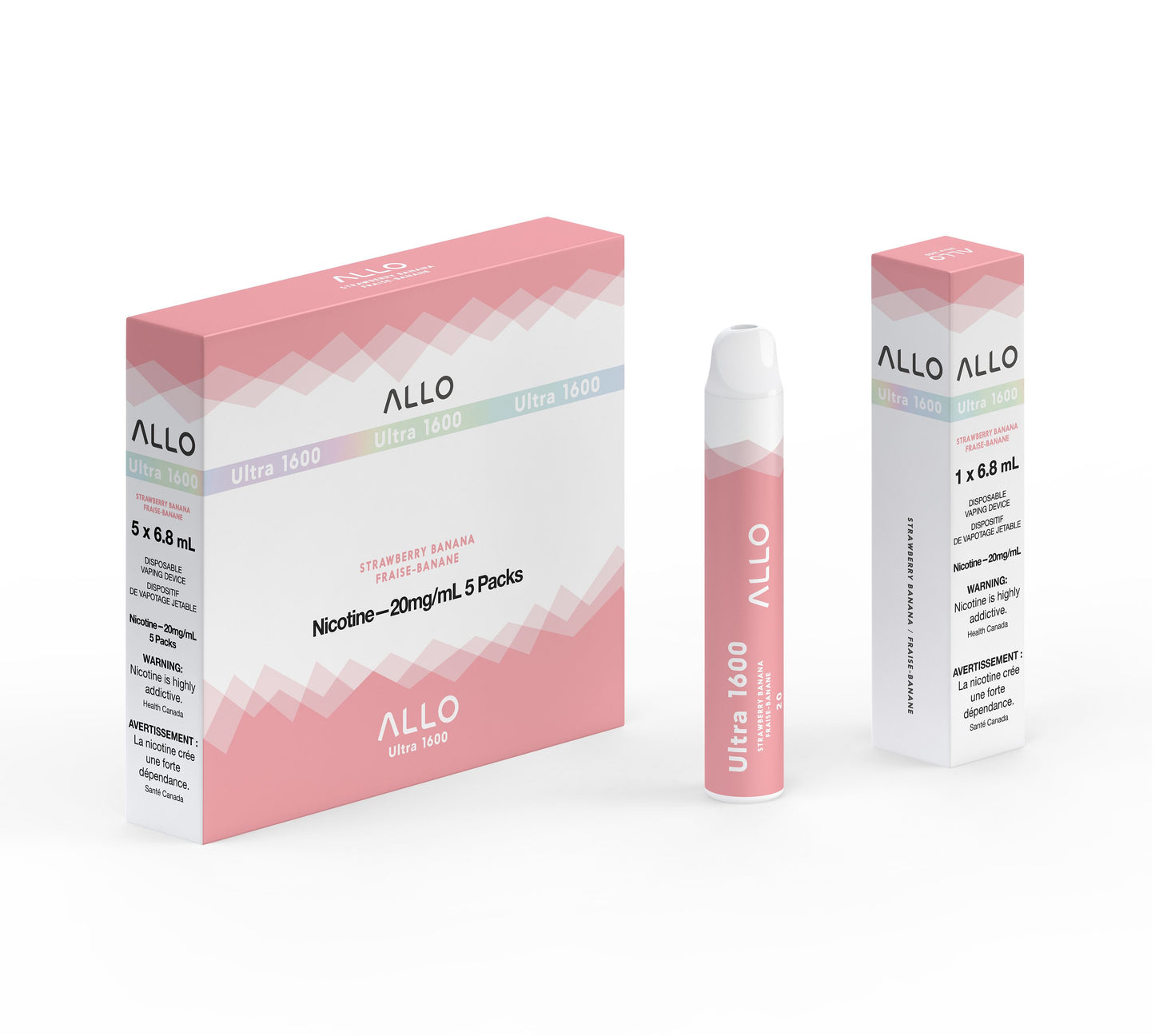 Strawberry Banana - 1600 Disposable Allo 1600 
