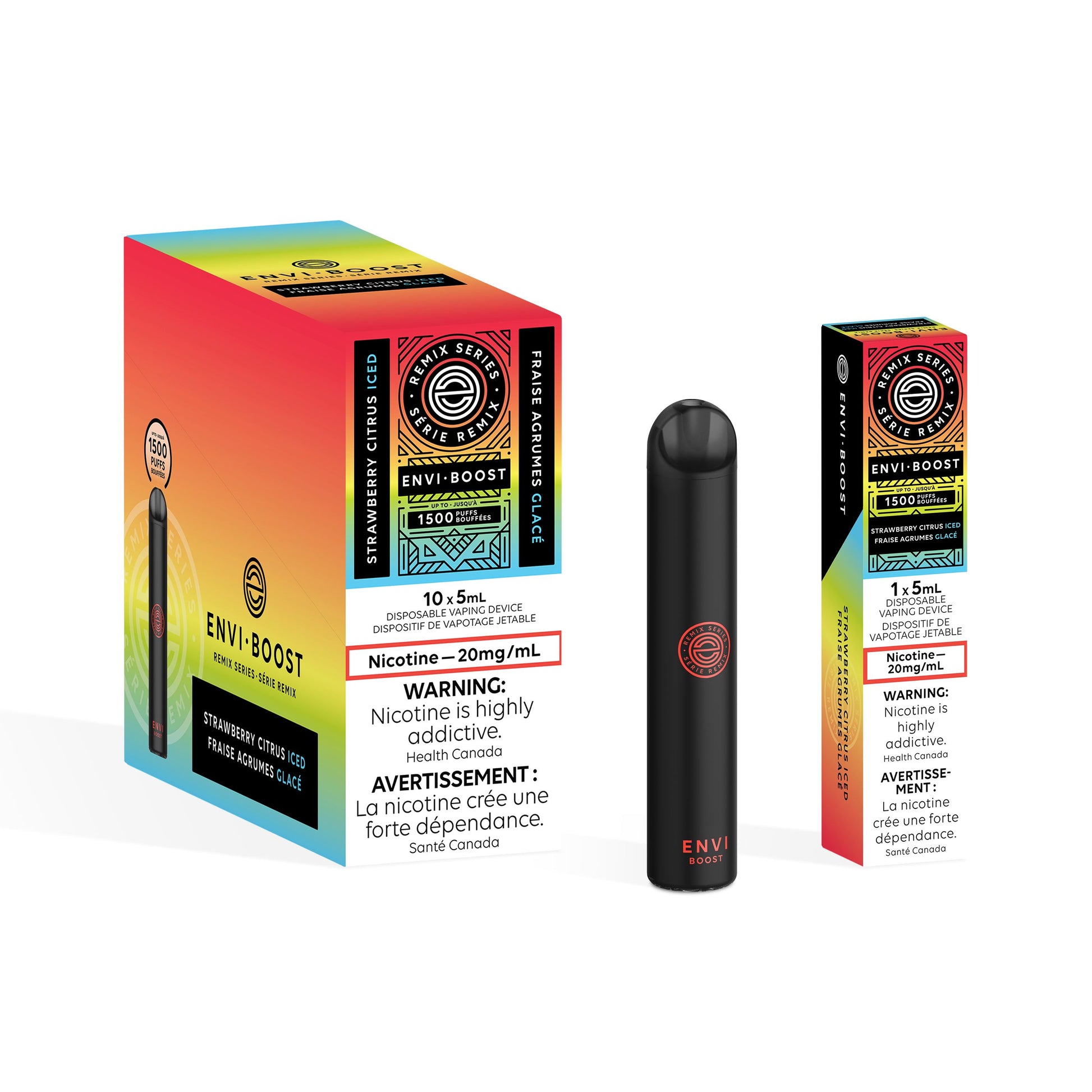 Strawberry Citrus Iced - Envi Boost Disposable Envi Boost 