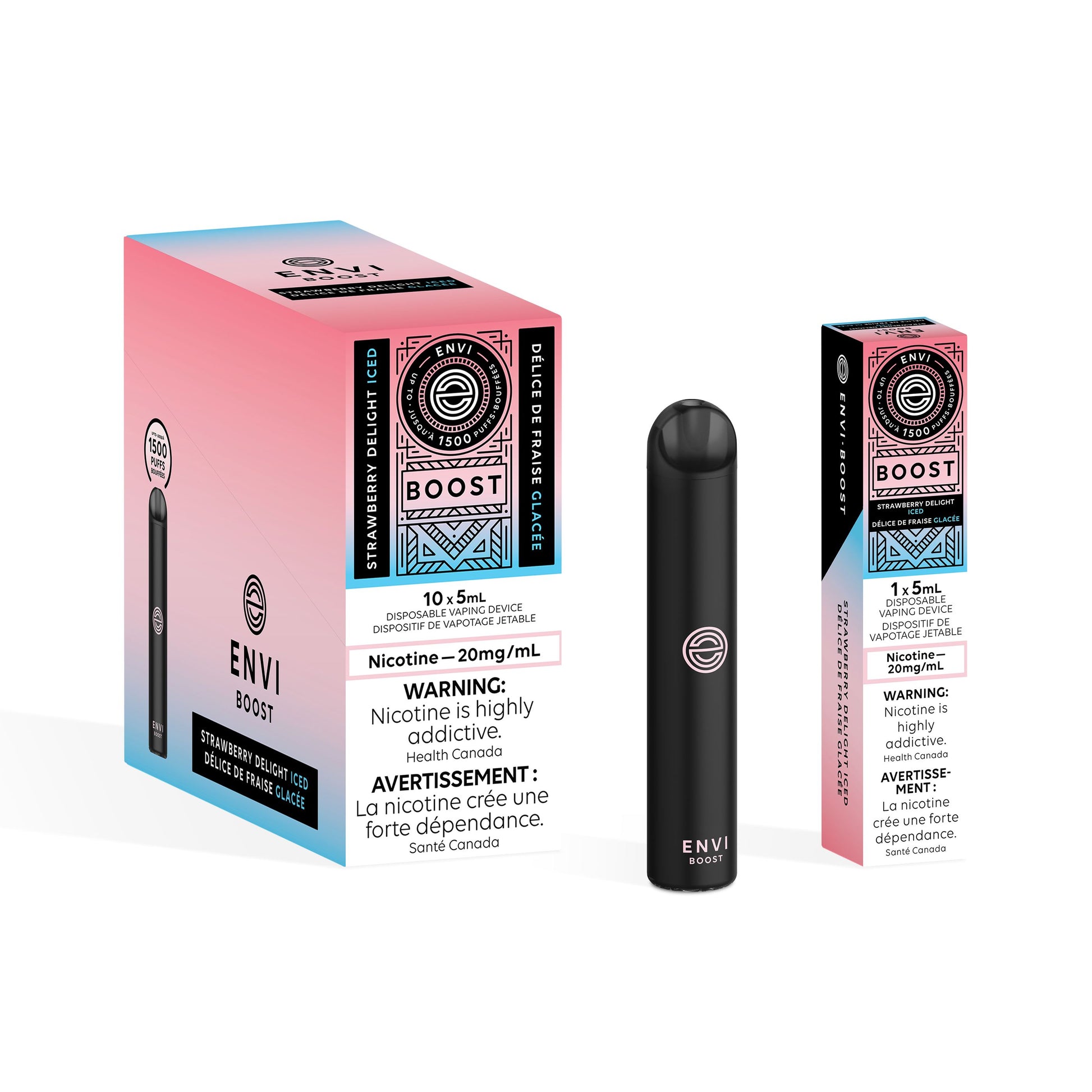 Strawberry Delight Iced - Envi Boost Disposable Envi Boost 