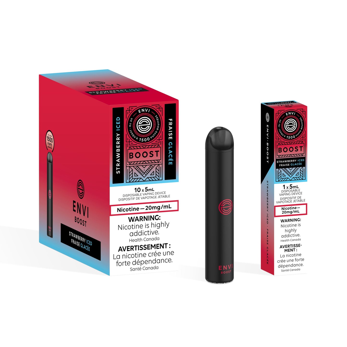 Strawberry Iced - Envi Boost Disposable Envi Boost 