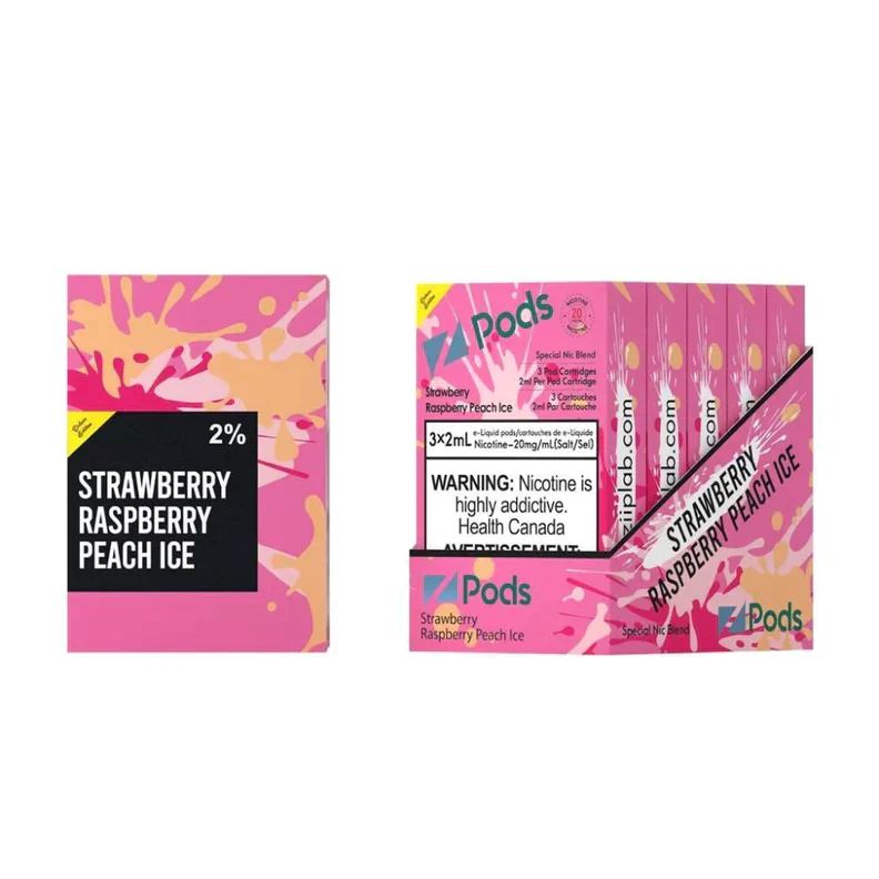 Strawberry Raspberry Peach Ice - Z Pods CLOSED PODS Z Labs 