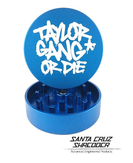 Medium 2 - Piece TGOD Shredder Grinders Santa Cruz Matte Blue 
