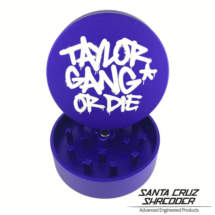 Medium 2 - Piece TGOD Shredder Grinders Santa Cruz Matte Purple 
