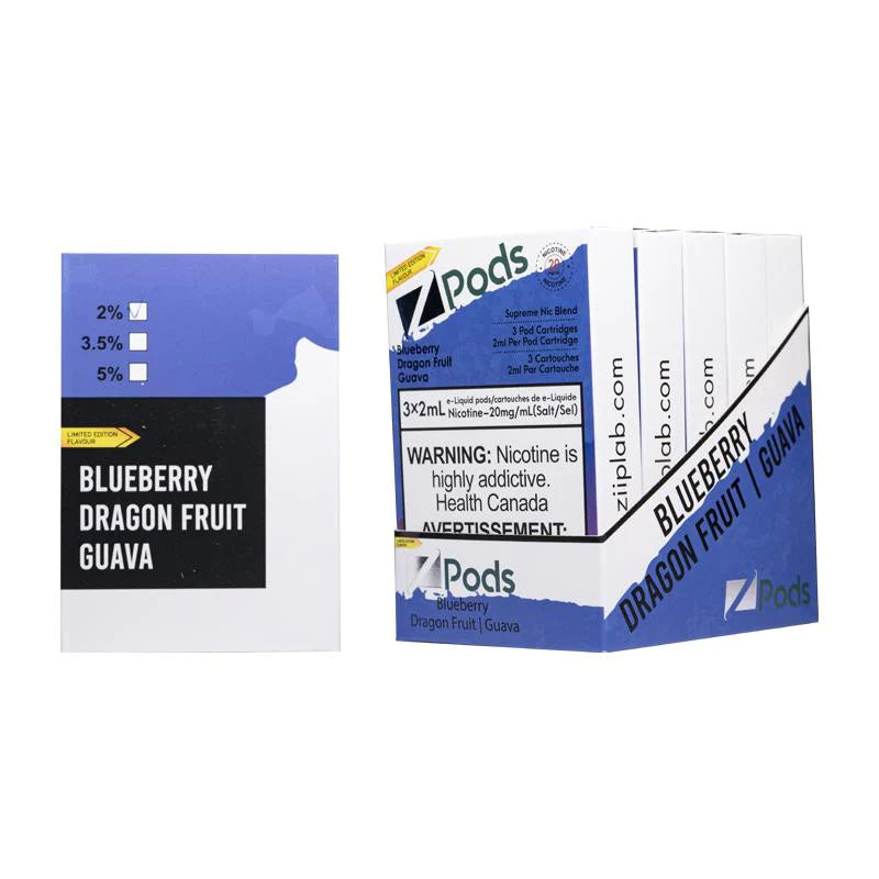 Blueberry Dragon Fruit Guava Lemon- Z Pods CLOSED PODS Z Labs 