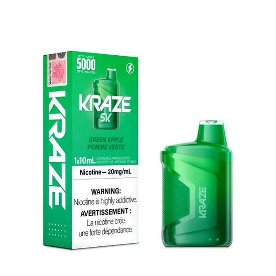 Green Apple - Kraze 5000 Disposable Kraze 