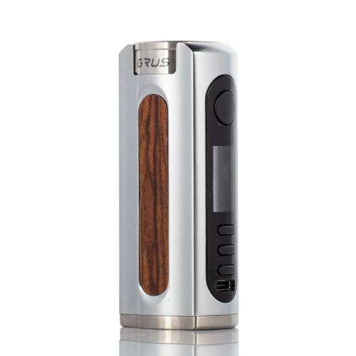 GRUS 100W Box Mod HIGH POWERED DEVICE LOST VAPE Stainless Zebra Wood 