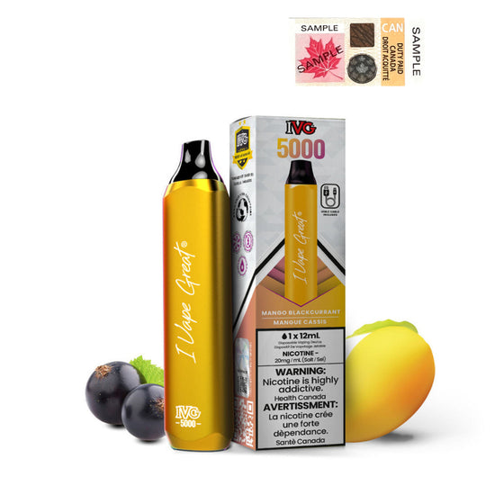 Load image into Gallery viewer, Mango Black Currant - IVG 5000 Disposable IVG 
