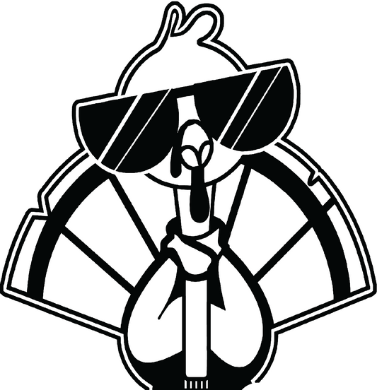 'Turkey Logo' Sticker Decorative Stickers Cold Turkey Juice inc 