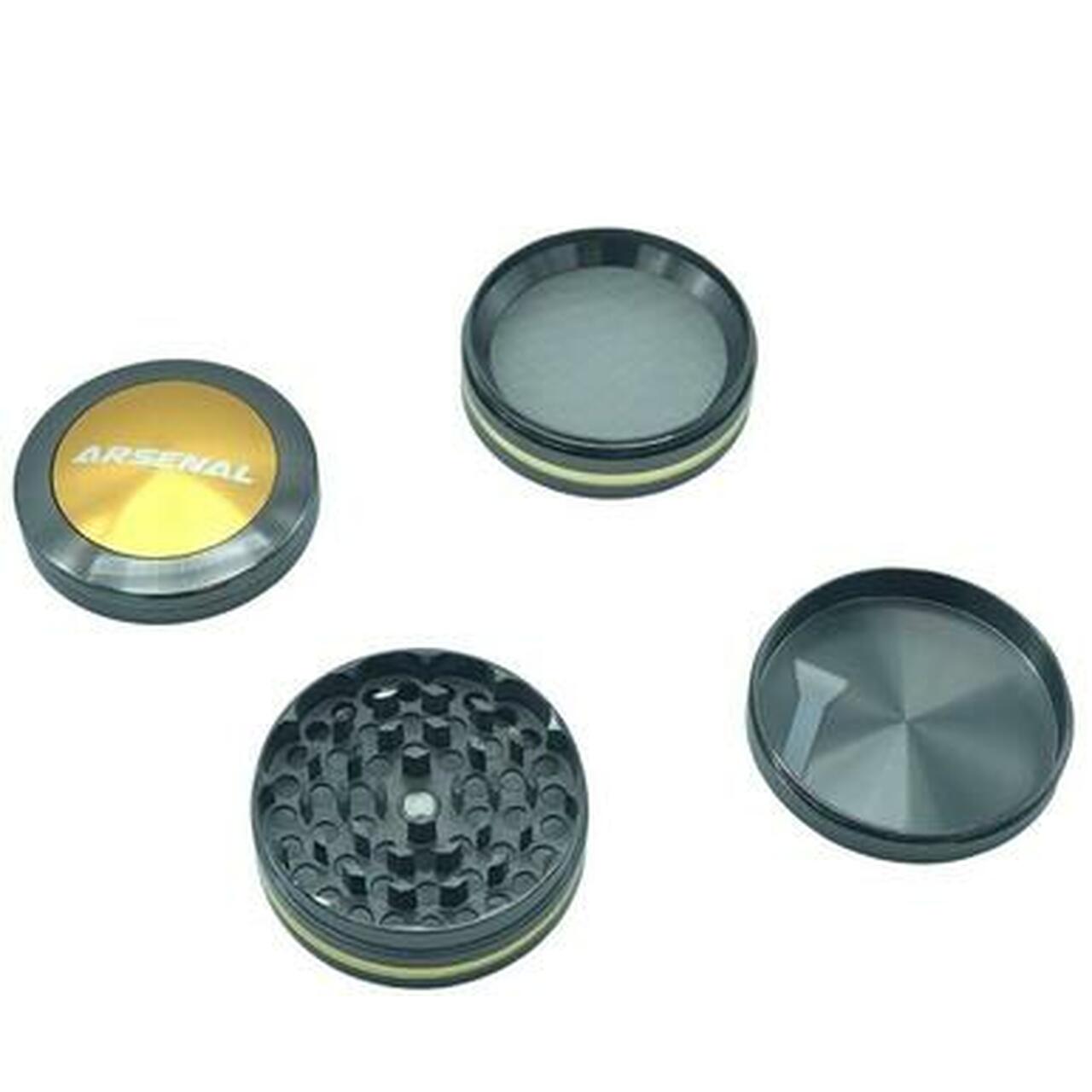 Chrome 63mm 4-Piece Grinder Grinder Arsenal 