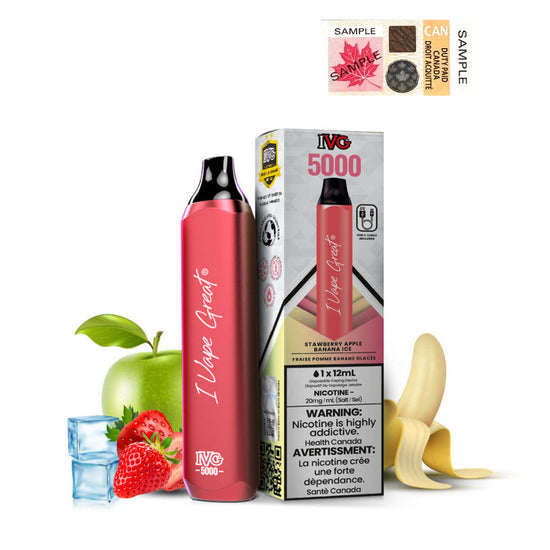 Strawberry Apple Banana Ice - IVG 5000 Disposable IVG 