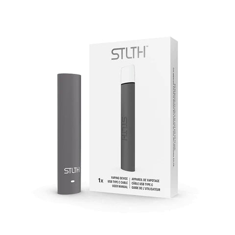 STLTH Type -C Device Closed Pod System STLTH Grey Rubberized 