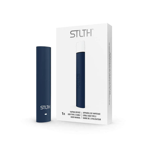 Load image into Gallery viewer, STLTH Type -C Device Closed Pod System STLTH Navy Blue Rubberized 
