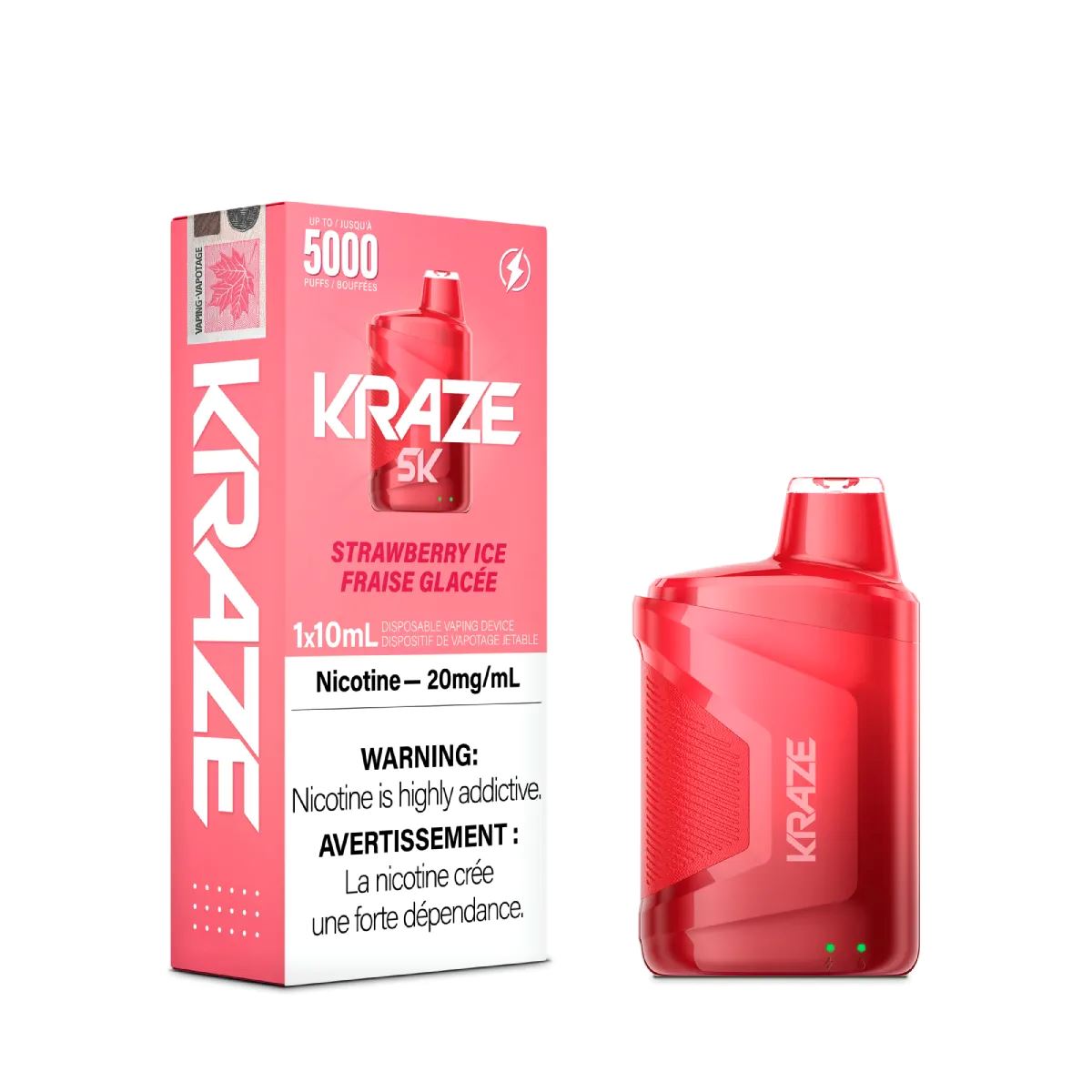 Strawberry Iced - Kraze 5000 Disposable Kraze 
